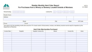 Montana Form HCT-2 1 Montana Form HCT-2