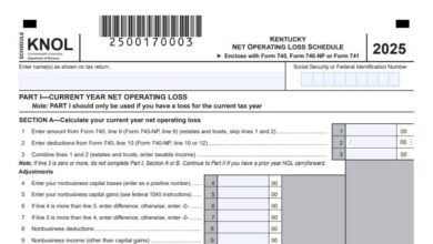 Kentucky Schedule KNOL 1 Kentucky Schedule KNOL