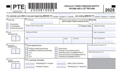 Kentucky Form PTE