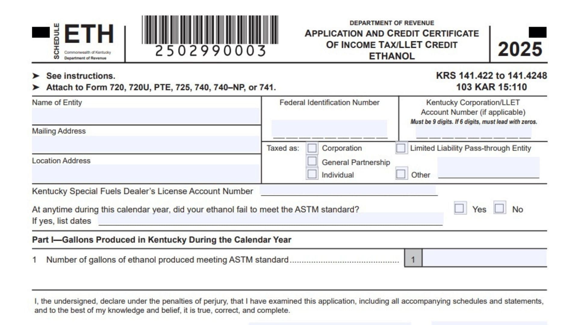 Kentucky Schedule ETH