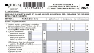 Kentucky Form PTE(K)