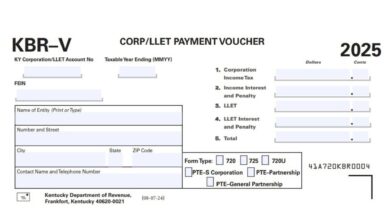 Kentucky KBR-V CORP/LLET Payment Voucher 1 Kentucky KBR-V CORPLLET Payment Voucher