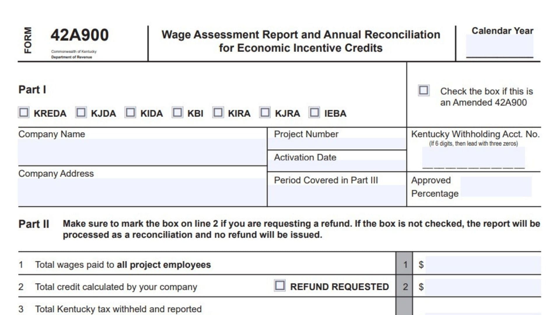 Kentucky Form 42A90 1 Kentucky Form 42A90