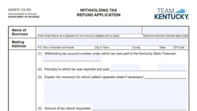 Kentucky Form 42A815 1 Kentucky Form 42A815