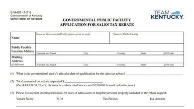 Kentucky Form 51A401 1 Kentucky Form 51A401