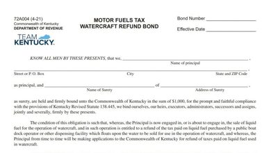 Kentucky Form 72A004 1 Kentucky Form 72A004