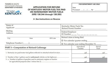 Kentucky Form 72A053-A 1 Kentucky Form 72A053-A