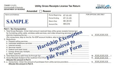 Kentucky Form 73A901 1 Kentucky Form 73A901