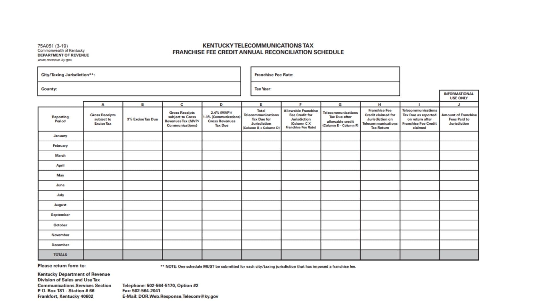 Kentucky Form 75A051 1 Kentucky Form 75A051
