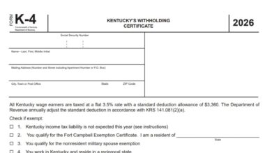 Kentucky Form K-4 1 Kentucky Form K-4