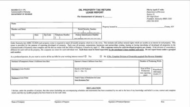 Kentucky Oil Property Tax Return Form 62A384-O
