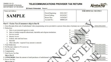 Kentucky Telecommunications Provider Tax Return 1 Kentucky Telecommunications Provider Tax Return
