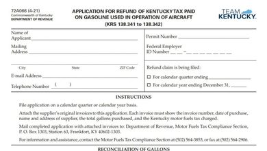 Kentucky Form 72A066 3 Kentucky Form 72A066