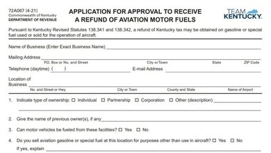 Kentucky Form 72A067