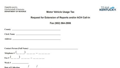 Kentucky Form 73A070 1 Kentucky Form 73A070