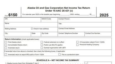 Alaska Form 6150