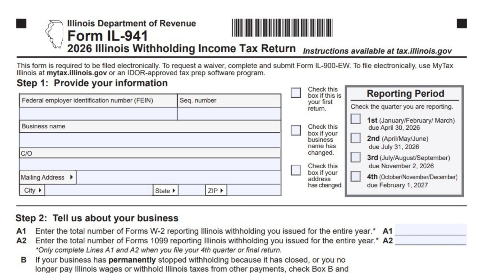 Illinois Form IL-941