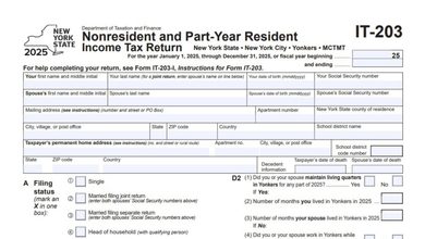 New York Form IT-203 1 New York Form IT-203