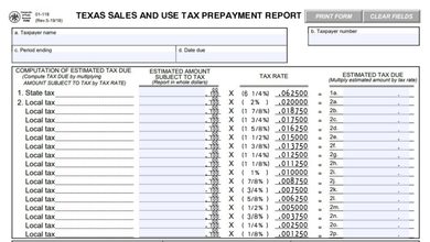 Texas Form 01-118 5 Texas Form 01-118
