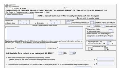 Texas Form 01-144